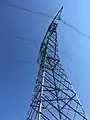 Freileitungsmast auf dem Gipfel