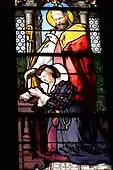 Fenster 16, Éléonore de Montmorency mit dem Papst Leo dem Großen