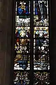 Fenster 1, Stifter und Schutzpatrone