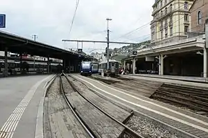 Endbahnhof der Montreux–Berner Oberland-Bahn (2010)