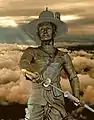 Statue Taksins im Wat Kung Tapao, Provinz Uttaradit