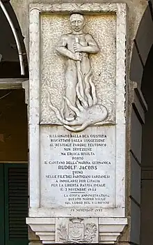 Gedenktafel für Rudolf Jacobs