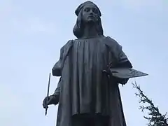 Detailansicht der Raffael-Statue