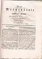 1. Seite Morgenblatt 1821