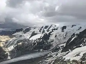 Blick zu Vadret da Morteratsch und Vadret Pers