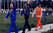 Gerhard Petritsch (rechts) im Jahr 1980