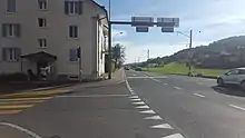 Strasse Richtung Luzern in Mosen LU