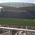 Das Mosaic Stadium während eines Fußballspiels im Oktober 2018