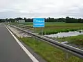 Die Brücke nahe dem Grenzübergang Goričan