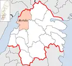 Lage der Gemeinde Motala