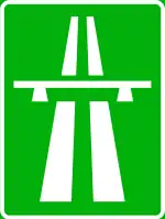 Schwedisches Straßenschild „Motorväg“