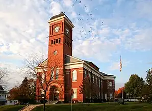 Morrow County Courthouse in Mount Gilead, gelistet im NRHP mit der Nr. 74001586