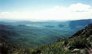 Blick vom Mount Kaputar nach Westen