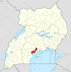 Lage von Mpigi
