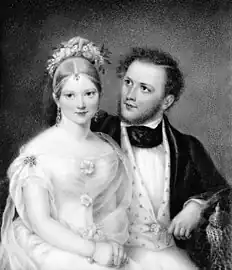 Mr. and Mrs. Samuel Ward (Emily Astor), 1837. Elfenbeinminiatur, 14,0 × 11,4 cm. Privatsammlung, Barrytown, NY