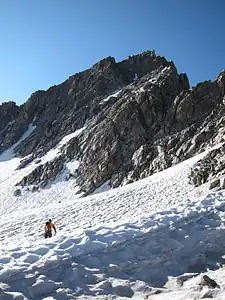 Der Sacagawea Glacier unterhalb des Mount Sacagawea