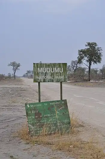 Eingang zum Mudumu NP