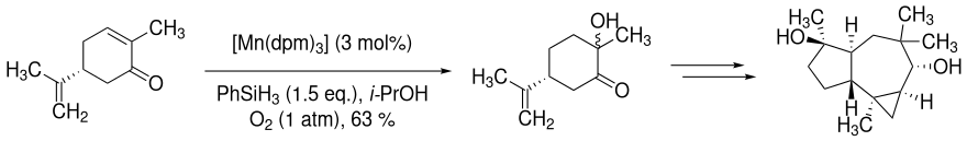 Anwendung der Mukaiyama-Hydratisierung in der Totalsynthese von (+)-Omphadiol