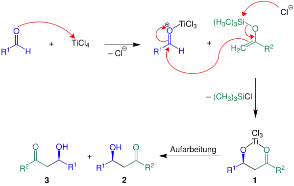 Mukaiyama Aldol-Reaktion-Mechanismus V1
