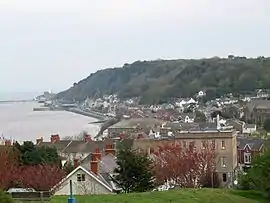 Mumbles vom Oystermouth Castle aus gesehen