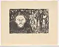 Eifersucht III, Lithografie, 1930, 26,5 × 41,8 cm, Munch-Museum Oslo