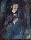 Selbstbildnis mit Zigarette (1895), Öl auf Leinwand, 110,5 × 85,5 cm, Norwegische Nationalgalerie Oslo