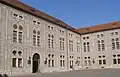 Scheinarchitektur im Kaiserhof der Münchner Residenz