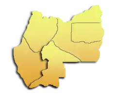 Lage des Municipio La Guardia in der Provinz Andrés Ibáñez