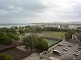 Blick über Maskat, links oben die Insel Al Fahal