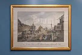 Dorfplatz mit Kurgästen und Schottensepp