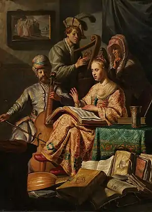 Musizierende Gesellschaft, 1626, Öl auf Eichenholz, 63,4 × 47,6 cm, Rijksmuseum Amsterdam