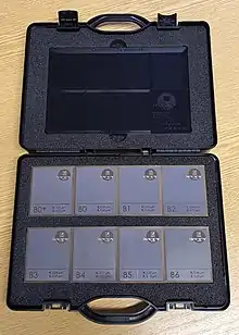 Rugotest mit 8 handpolierten Referenzflächen