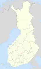 Lage von Muurame in Finnland
