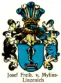 Freiherrn­wappen nach Adolf Matthias Hildebrandt