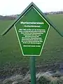 Schautafel zum Myriameterstein an der Windbergbahn