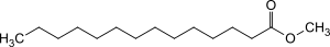 Strukturformel von Myristinsäuremethylester