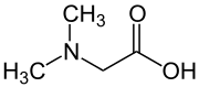Strukturformel von N,N-Dimethylglycin
