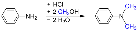 Synthese von N,N-Dimethylanilin