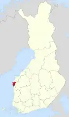 Lage von Närpes in Finnland