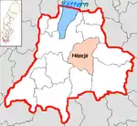 Lage der Gemeinde Nässjö