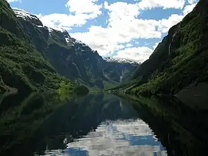 Blick auf den Fjord