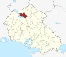 Lage des Bavelse Sogn in der Næstved Kommune
