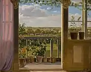 Nørrevold mod Bellahøj, um 1830
