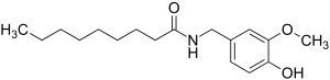 Strukturformel von Nonivamid