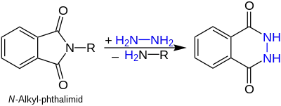 Hydrazinolase eines N-Alkyl-phthalimids