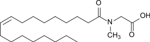 Strukturformel von N-Oleoylsarcosin