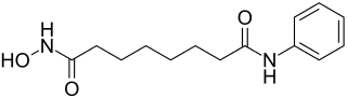 Strukturformel von Vorinostat