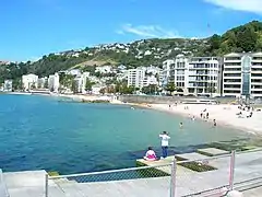 Ein Teil der Oriental Bay
