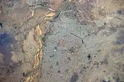 N’Djamena von der ISS aus gesehen