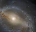 Hochaufgelöste Aufnahme des Zentrums von NGC 5921, erstellt mithilfe des Hubble-Weltraumteleskops